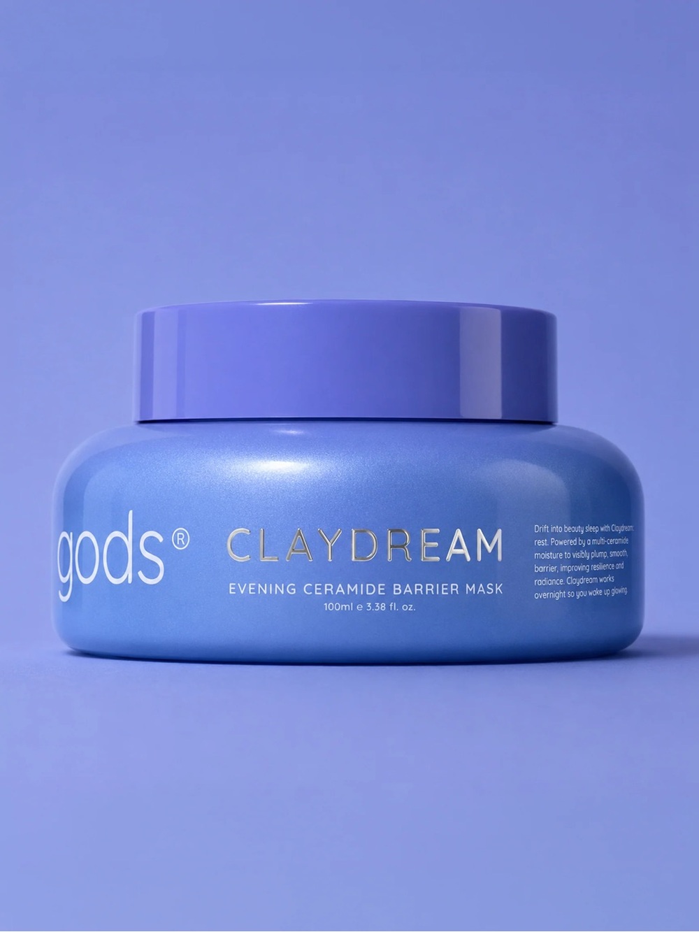 CLAYDREAM Evening Ceramide Barrier Mask — Periwinkle Blue